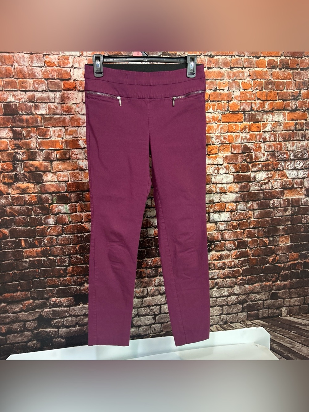 Candie's Plum Stretch Pants Small